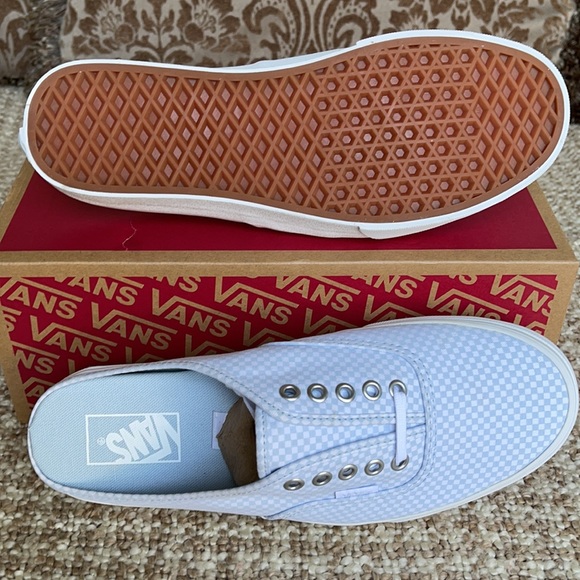 Vans Authentic Mule Pastel Checkerboard Misty Bl W - Picture 4 of 16